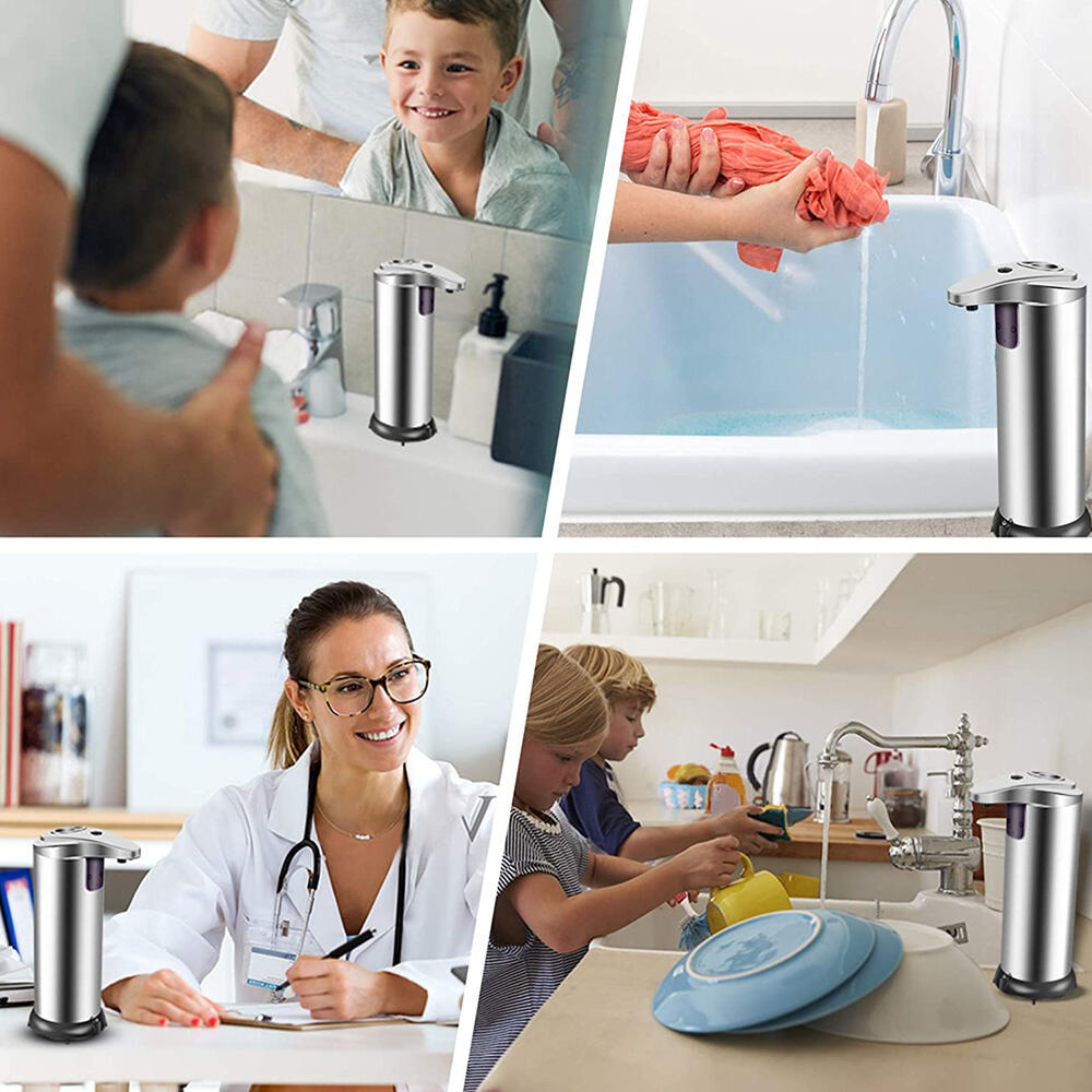 RAGZX™ Dispensador acero de jabón automático sin contacto con sensor de movimiento